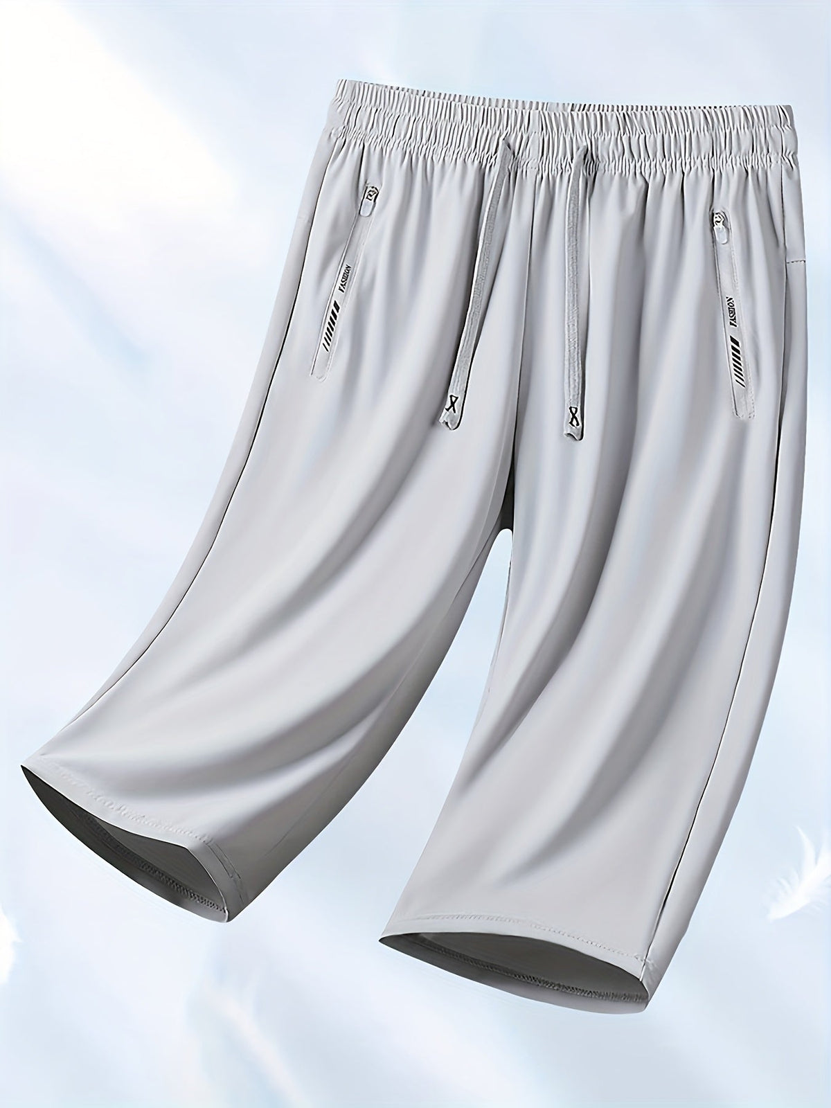 Women's Cooling Capri Pants Solid Color Mid Elasticity Smooth Fabric - Casual Lightweight Summer Cropped Pants for Daily Outings Leisure Travel Beach Vacation